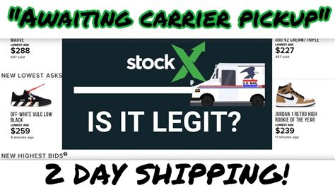 stockx shipping schedule.